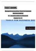 Test Bank and Solution Manual for Managerial Accounting Tools for Business Decision Making&comma; 6th Canadian Edition&comma; Jerry Weygandt&comma; Paul Kimmel&comma; Ibrahim Aly all 13 chapters covered ISBN&colon;9781119731825