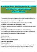 ATI Capstone Medical Surgical assessment NCLEX Exam  with 60 Questions and Verified Answers Graded A&plus; 2025&sol;2026