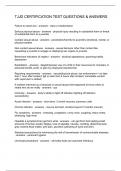 TJJD CERTIFICATION TEST QUESTIONS & ANSWERS