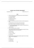 FMSM-ICSI FINANCIAL AND STRATEGIC MANAGEMENT PRACTICE EXAMS 