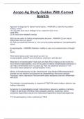 ACPNC -Ag Study Guides With Correct  answers 2025-2026