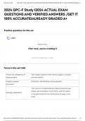 2024 GPC-F Study &vert;2024 ACTUAL EXAM QUESTIONS AND VERIFIED ANSWERS &sol;GET IT 100&percnt; ACCURATE&vert;ALREADY GRADED A&plus;