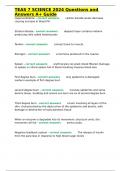 TEAS 7 SCIENCE 2024 Questions and Answers A&plus; GuideTEAS 7 SCIENCE 2024 Questions and Answers A&plus; Guide