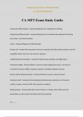 CA MFT Exam Study Guide&period;