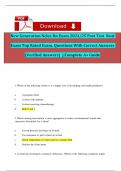 New Generation Nclex Rn Exam 2024&sol;25 Post Test Real Exam Top Rated Exam&comma; Questions With Correct Answers &lpar;Verified Answers&rpar; &vert;&vert;Complete A&plus; Guide