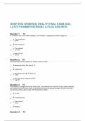 NRNP 6552 WOMEN&lpar;S&rpar; HEALTH FINAL EXAM 2023&comma; LATEST SUMMER &comma; A&plus; 