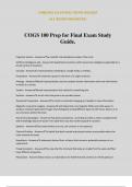COGS 100 Prep for Final Exam Study Guide&period;
