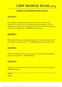 CMIT 320 FINAL EXAM QUESTIONS AND ANSWERS 2024