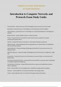 Introduction to Computer Networks and Protocols Exam Study Guide&period;