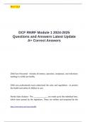 DCF RNRF Module 1 2024-2025 Questions and Answers Latest Update A&plus; Correct Answers