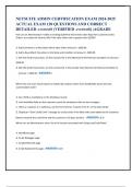 NETSUITE ADMIN CERTIFICATION EXAM 2024-2025  ACTUAL EXAM 120 QUESTIONS AND CORRECT  DETAILED ANSWERS &lpar;VERIFIED ANSWERS&rpar; &vert;AGRADE 