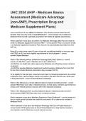 UHC 2024 AHIP - Medicare Basics Assessment &lpar;Medicare Advantage&period;