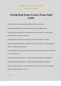 Florida Real Estate License Exam Study Guide&period;