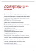 ATI FUNDAMENTALS PROCTORED EXAM 2024 QUESTIONS AND ANSWERS