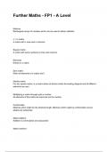 Further Maths - FP1 - A Level QUESTIONS AND CORRECT DETAILED ANSWERS WITH RATIONALES  2025&sol;2026 &lpar;VERIFIED ANSWERS&rpar; &vert;ALREADY GRADED A&plus;
