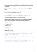 Real Estate Salesperson California State Exam Complete with Answers&period;