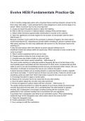 Evolve HESI Fundamentals Practice Qs &lpar;2026 &sol; 2027&rpar; Questions and Verified Answers
