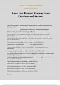 Laser Hair Removal Training Exam Questions And Answers