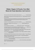 Milady Chapter 22 Practice Test &lpar;Hair Removal&rpar; Exam Questions And Answers