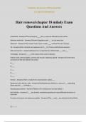 Hair removal chapter 18 milady Exam Questions And Answers