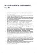 HESI FUNDAMENTALS ASSIGNMENT EXAM 3 &lpar;Latest 2026 &sol; 2027&rpar;&colon; Most Comprehensive Qs & Ans - to Pass the Exam&comma; 100&percnt; Verified