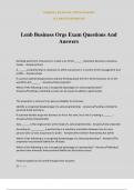 Lenb Business Orgs Exam Questions And Answers
