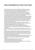 HESI FUNDAMENTALS PRACTICE EXAM &lpar;2026 &sol; 2027&rpar; Questions and Verified Answers