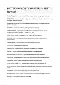 Biotech BIOTECHNOLOGY CHAPTER 2 - TEST REVIEWChapter 2