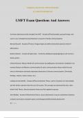 LMFT Exam Questions And Answers
