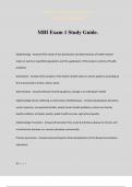 MBI Exam 1 Study Guide&period;