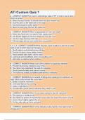 ATI Custom Quiz 1 2024 Questions with verified correct answers