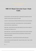 MBI 131 Miami University Exam 1 Study Guide&period;