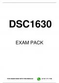 DSC1630 EXAM PACK 2024