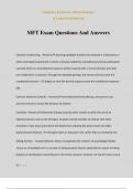 MFT Exam Questions And Answers