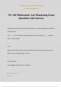 NU-345 Phlebostatic Axis Monitoring Exam Questions And Answers