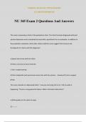 NU 345 Exam 2 Questions And Answers