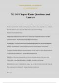 NU 345 Chapter Exam Questions And Answers