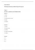 Workbook for Introductory Medical-Surgical Nursing &lpar;Edition 11&rpar; Answer Key