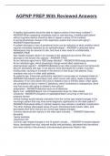 AGPNP PREP With Reviewed Answers 2025-2026