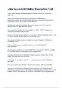 UGA Ga and US History Exemption Test questions and answers
