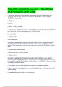Airport Firefighter Course &ndash; Questions and Answers 2024-2025 