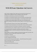 NUR 230 Exam 2 Questions And Answers