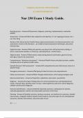 Nur 230 Exam 1 Study Guide&period;