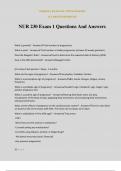 NUR 230 Exam 1 Questions And Answers