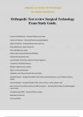 Orthopedic Test review Surgical Technology Exam Study Guide&period;
