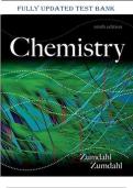 TEST BANK FOR ZUMDAHL CHEMISTRY 9TH EDITION &lpar;Complete Test Bank with Questions and Answers&rpar;