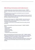 MBA 504 Exam 216 Questions with Verified Answers&comma;100&percnt; CORRECT