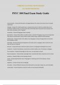 PSYC 100 Final Exam Study Guide