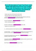 Econ 436 International Trade Final Exam Latest Update 2024-2025 Actual Exam from Credible Source with 160 Questions and 100&percnt; Verified Detailed Correct Answers Guaranteed A&plus; Approved by Professor