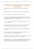 CDE Practice Exam Questions 5 with Correct Answers &vert;  Latest Version